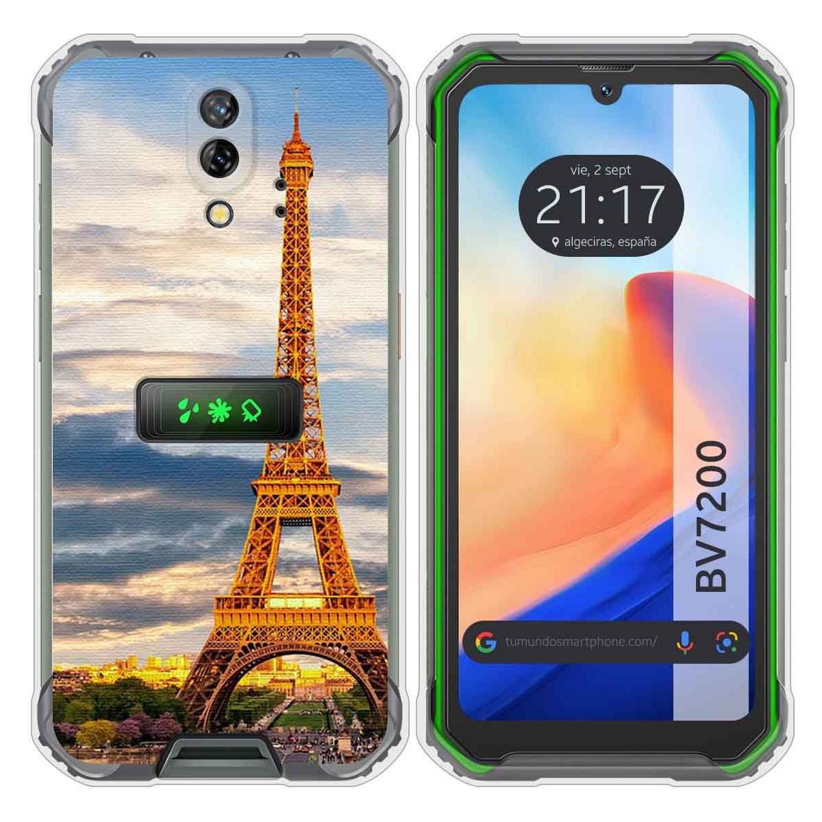 Funda Silicona para Blackview BV7200 diseño Paris Dibujos