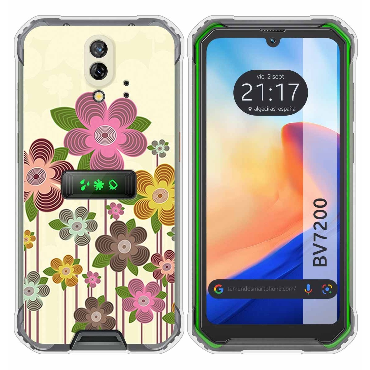 Funda Silicona para Blackview BV7200 diseño Primavera En Flor Dibujos