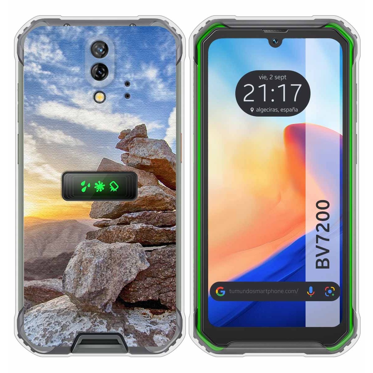 Funda Silicona para Blackview BV7200 diseño Sunset Dibujos