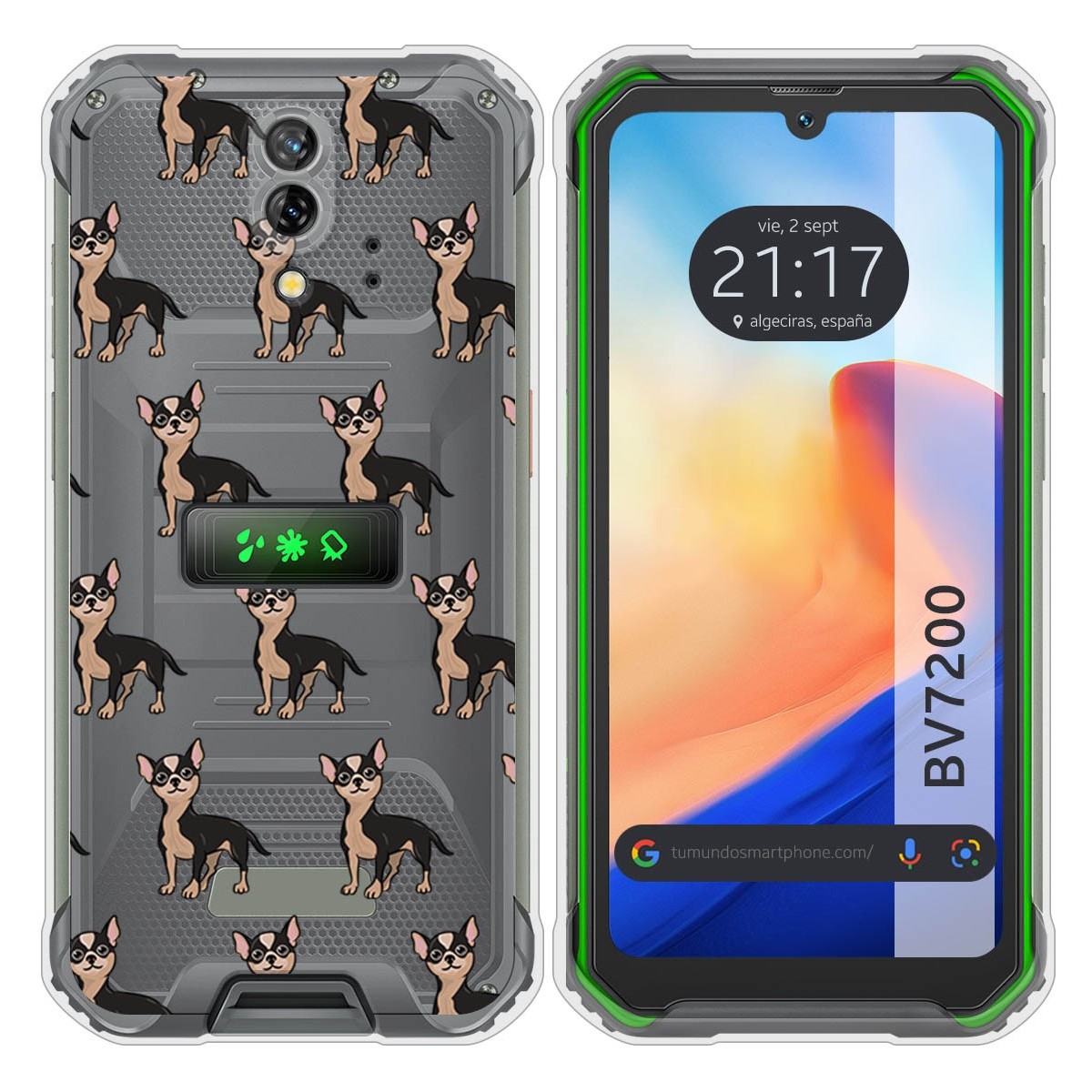 Funda Silicona Transparente para Blackview BV7200 diseño Perros 11 Dibujos