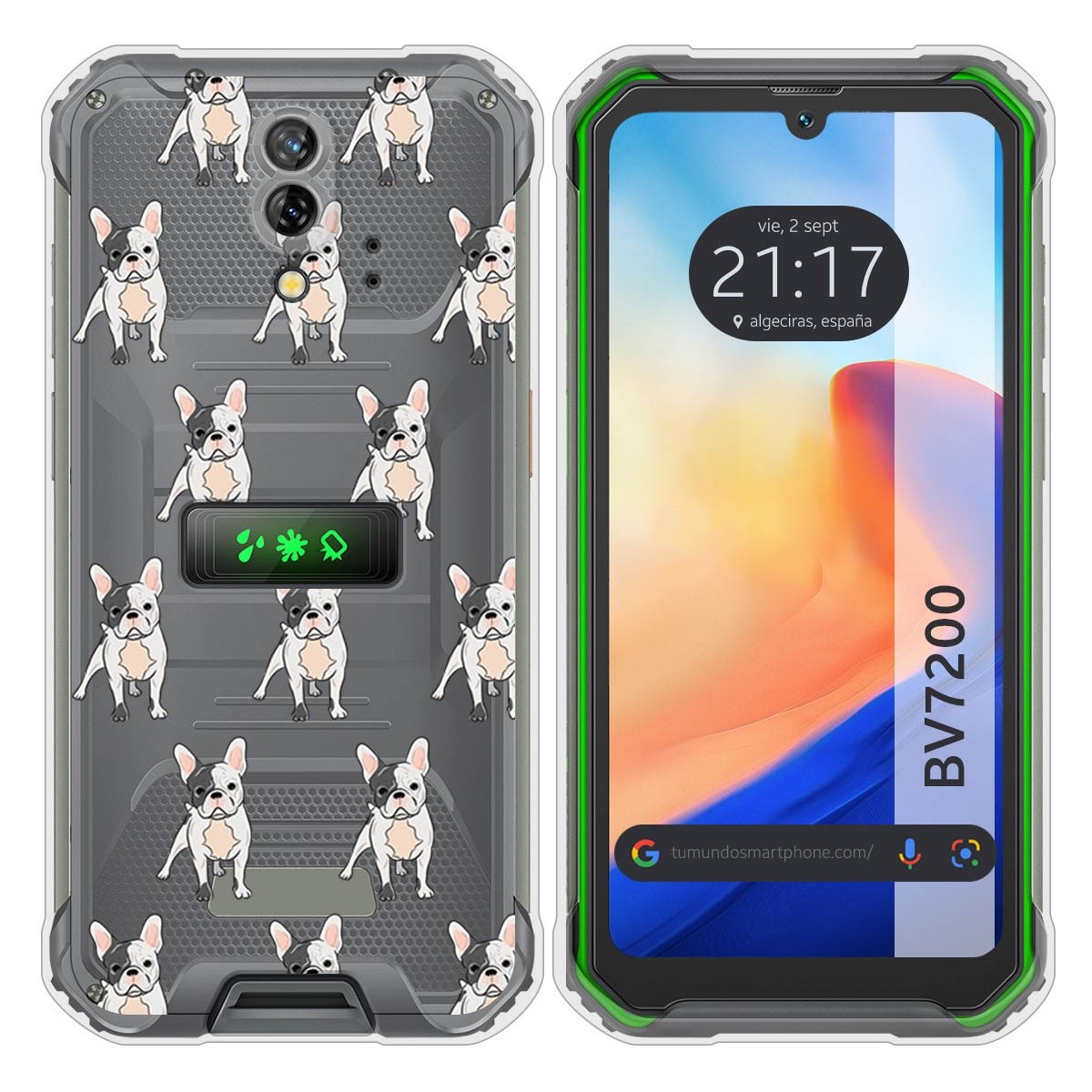 Funda Silicona Transparente para Blackview BV7200 diseño Perros 12 Dibujos