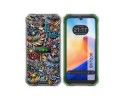 Funda Silicona Transparente para Blackview BV7200 diseño Flores 04 Dibujos