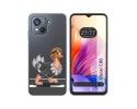 Funda Silicona Transparente para Blackview Oscal C80 diseño Avestruz Dibujos