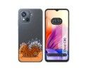Funda Silicona Transparente para Blackview Oscal C80 diseño Bufalo Dibujos