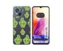 Funda Silicona Transparente para Blackview Oscal C80 diseño Cactus Dibujos