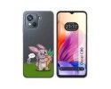Funda Silicona Transparente para Blackview Oscal C80 diseño Conejo Dibujos