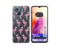 Funda Silicona Transparente para Blackview Oscal C80 diseño Flamenco Dibujos