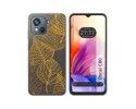 Funda Silicona Transparente para Blackview Oscal C80 diseño Hojas Dibujos