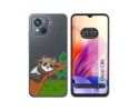 Funda Silicona Transparente para Blackview Oscal C80 diseño Panda Dibujos