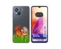 Funda Silicona Transparente para Blackview Oscal C80 diseño Tigre Dibujos