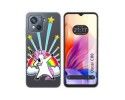 Funda Silicona Transparente para Blackview Oscal C80 diseño Unicornio Dibujos