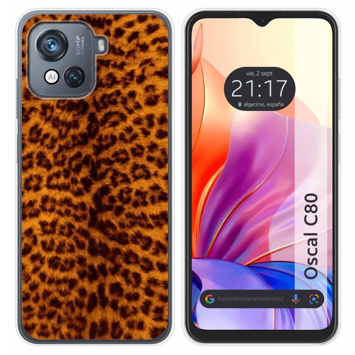 Funda Silicona para Blackview Oscal C80 diseño Animal 03 Dibujos