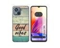 Funda Silicona para Blackview Oscal C80 diseño Madera 01 Dibujos