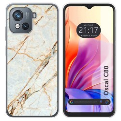 Funda Silicona para Blackview Oscal C80 diseño Mármol 13 Dibujos
