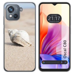 Funda Silicona para Blackview Oscal C80 diseño Concha Dibujos