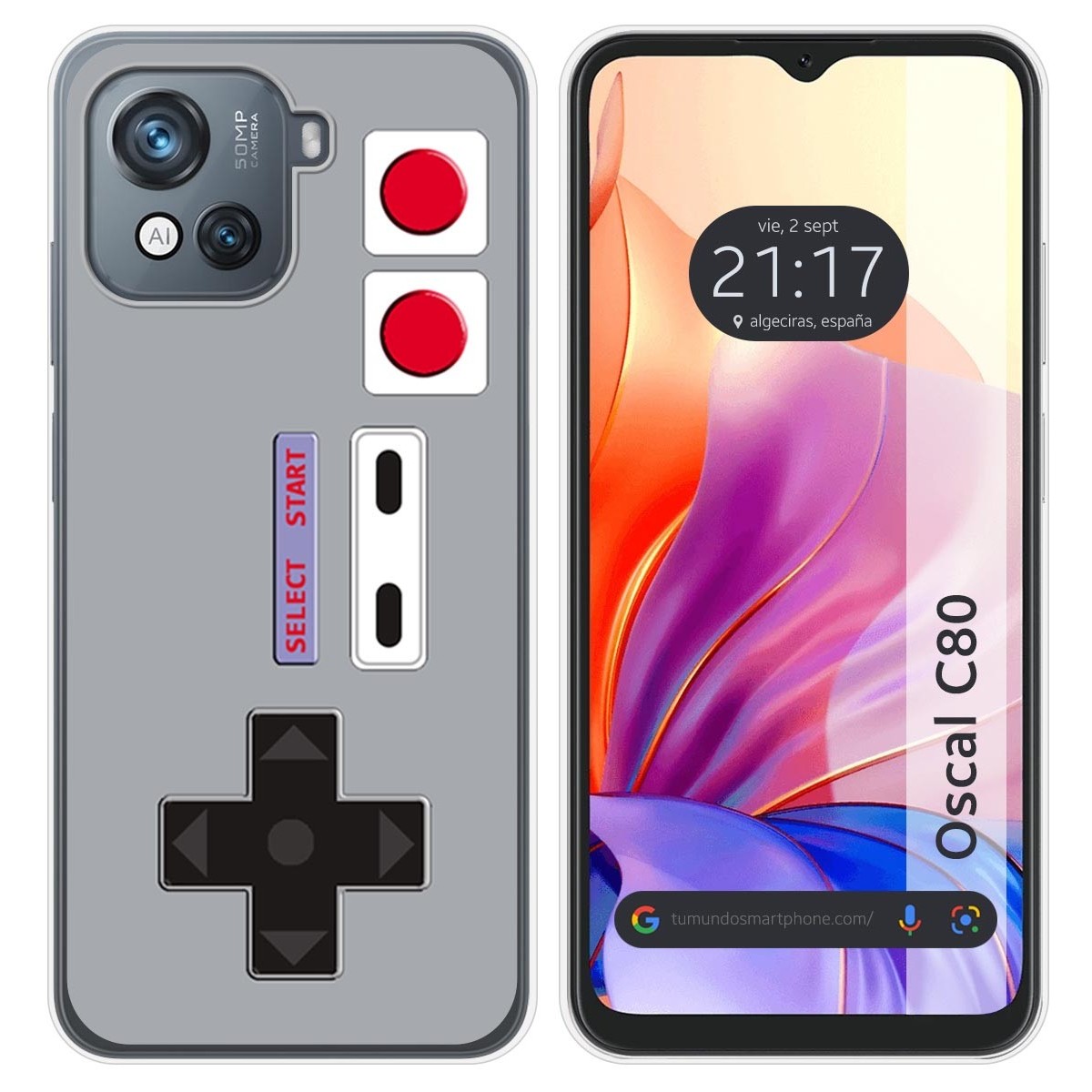 Funda Silicona para Blackview Oscal C80 diseño Consola Dibujos