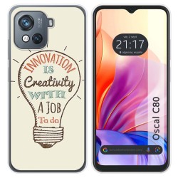 Funda Silicona para Blackview Oscal C80 diseño Creativity Dibujos