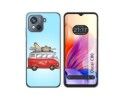 Funda Silicona para Blackview Oscal C80 diseño Furgoneta Dibujos