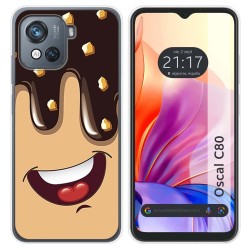 Funda Silicona para Blackview Oscal C80 diseño Helado Chocolate Dibujos