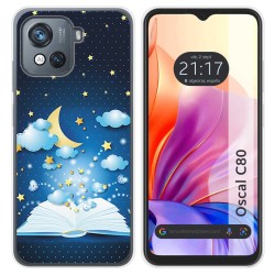 Funda Silicona para Blackview Oscal C80 diseño Libro Cuentos Dibujos
