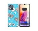 Funda Silicona para Blackview Oscal C80 diseño Mariposas Dibujos