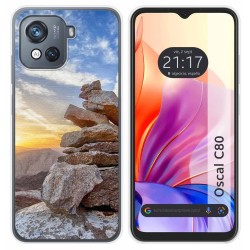 Funda Silicona para Blackview Oscal C80 diseño Sunset Dibujos