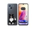 Funda Silicona Transparente para Blackview Oscal C80 diseño Perros 01 Dibujos