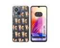 Funda Silicona Transparente para Blackview Oscal C80 diseño Perros 08 Dibujos