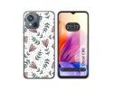 Funda Silicona Transparente para Blackview Oscal C80 diseño Flores 01 Dibujos