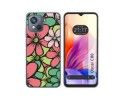 Funda Silicona Transparente para Blackview Oscal C80 diseño Flores 02 Dibujos