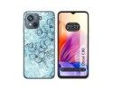 Funda Silicona Transparente para Blackview Oscal C80 diseño Flores 03 Dibujos