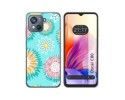 Funda Silicona Transparente para Blackview Oscal C80 diseño Flores 05 Dibujos