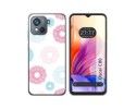 Funda Silicona Transparente para Blackview Oscal C80 diseño Flores 06 Dibujos