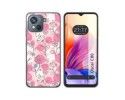 Funda Silicona Transparente para Blackview Oscal C80 diseño Flores 07 Dibujos