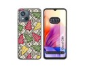 Funda Silicona Transparente para Blackview Oscal C80 diseño Flores 11 Dibujos
