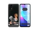 Funda Silicona Transparente para Oukitel C31 diseño Avestruz Dibujos