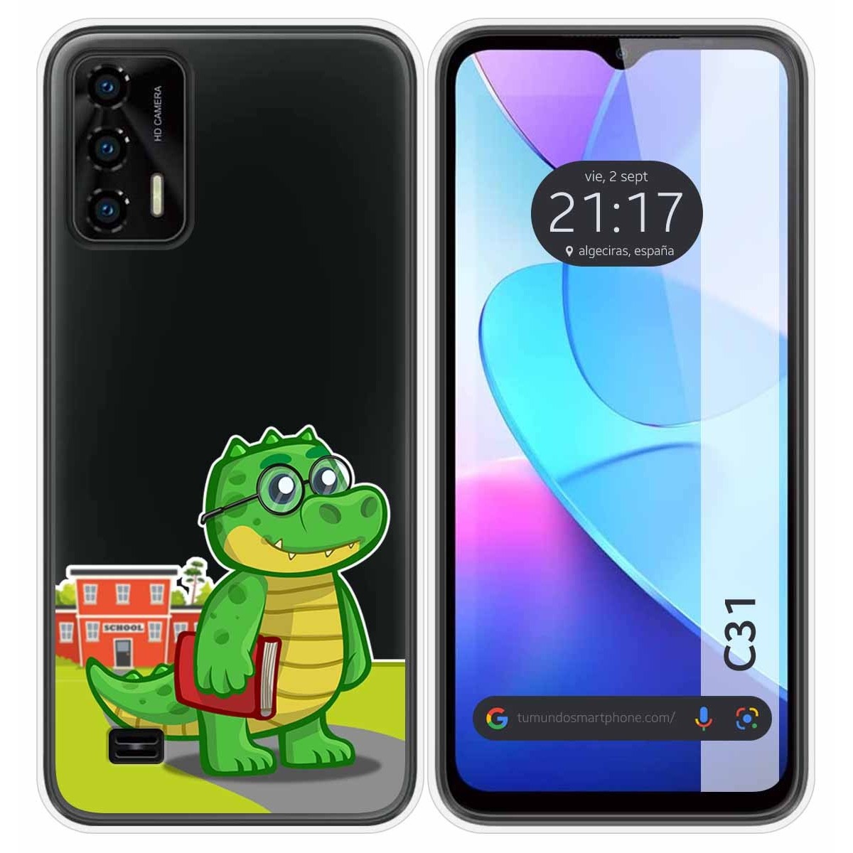 Funda Silicona Transparente para Oukitel C31 diseño Coco Dibujos