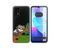 Funda Silicona Transparente para Oukitel C31 diseño Panda Dibujos