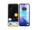 Funda Silicona Transparente para Oukitel C31 diseño Playa Dibujos