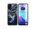 Funda Silicona Transparente para Oukitel C31 diseño Plumas Dibujos