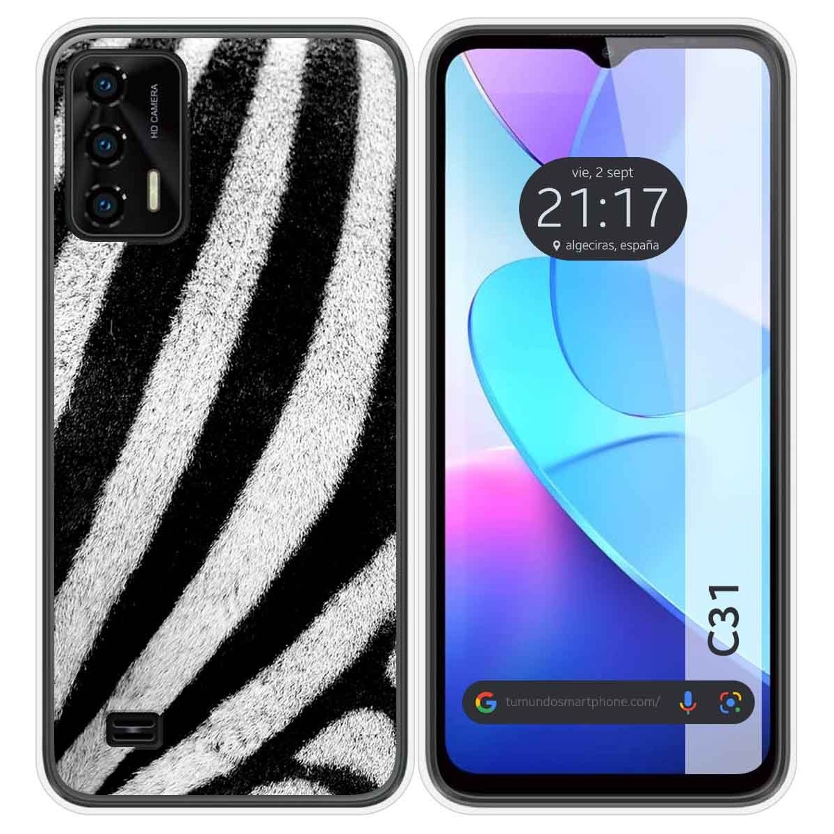 Funda Silicona para Oukitel C31 diseño Animal 02 Dibujos