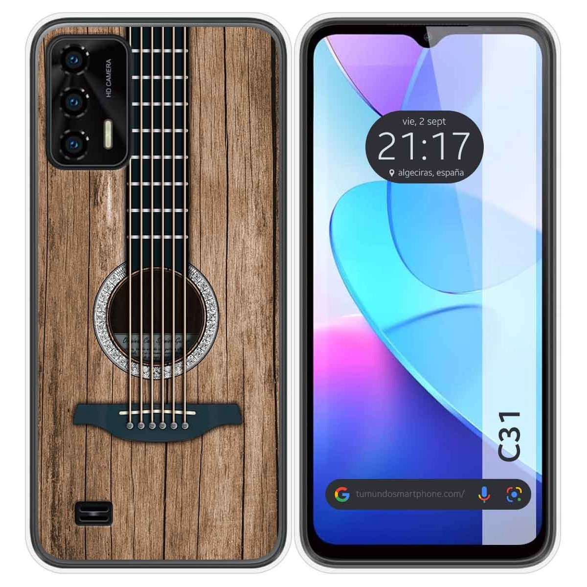 Funda Silicona para Oukitel C31 diseño Madera 11 Dibujos