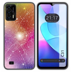 Funda Silicona para Oukitel C31 diseño Abstracto Dibujos