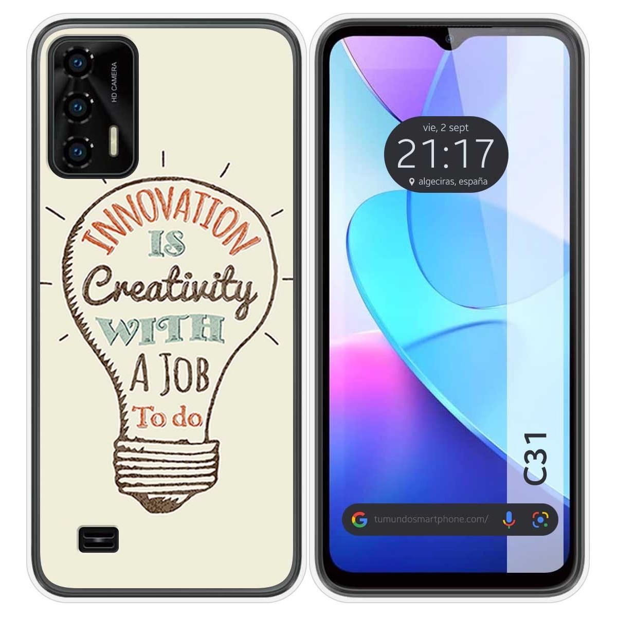 Funda Silicona para Oukitel C31 diseño Creativity Dibujos