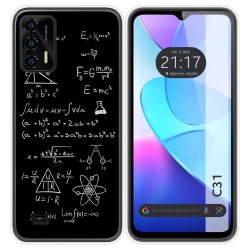 Funda Silicona para Oukitel C31 diseño Formulas Dibujos