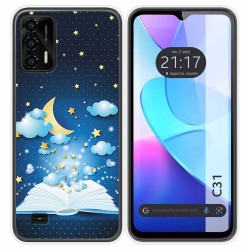 Funda Silicona para Oukitel C31 diseño Libro Cuentos Dibujos