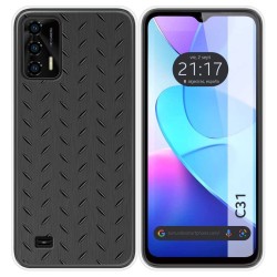 Funda Silicona para Oukitel C31 diseño Metal Dibujos