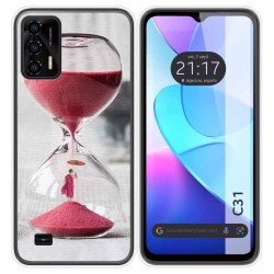Funda Silicona para Oukitel C31 diseño Reloj Dibujos
