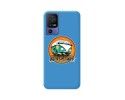 Funda Silicona Líquida Azul para TCL 40 SE diseño Adventure Dibujos