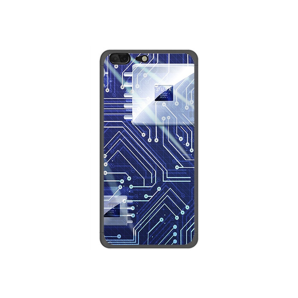 Funda Gel Tpu para Leagoo T5 Diseño Circuito Dibujos